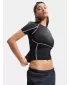 Damen-T-Shirt UNDER ARMOUR HEATGEAR ELITE SS 6015368-008 SCHWARZ