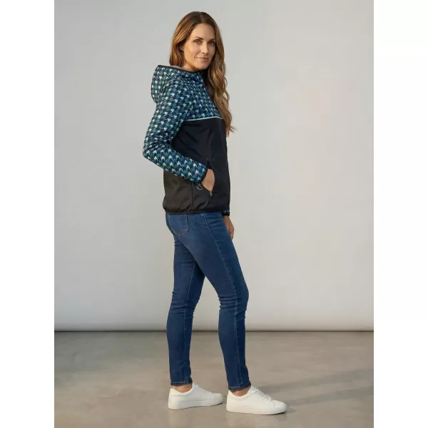  Premium-Softshelljacke für Damen ALTISPORT VOJ/ALW048JACK01 SCHWARZ UND BLAU 