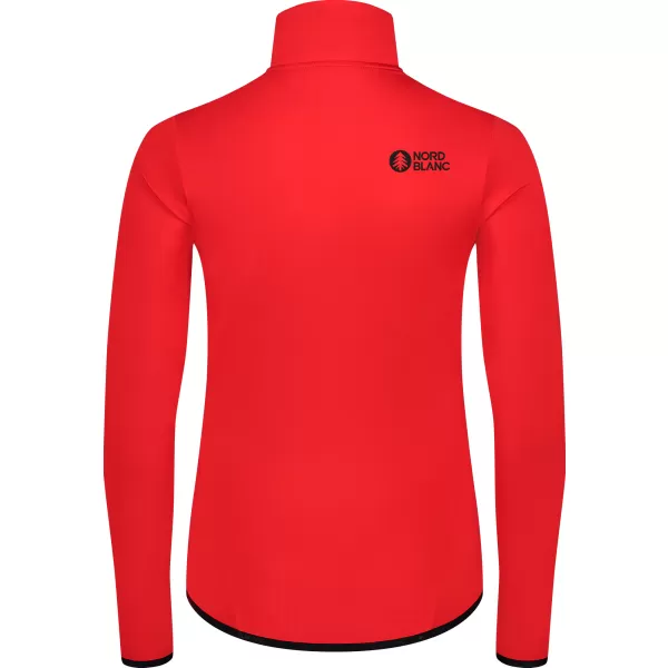  Powerfleece-Sweatshirt für Damen NORDBLANC SEDGE NBWFL8291 ROT 