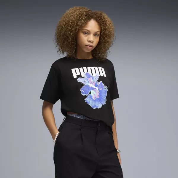  Damen-T-Shirt PUMA GRAPHICS RELAXED TEE BETTER 691908_01 PUMA SCHWARZ 