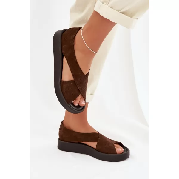  Damensandalen ZAZOO 3196 BRAUN 