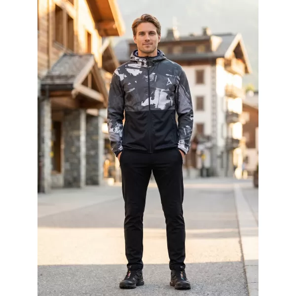  Premium-Softshelljacke für Herren ALTISPORT VOJ/ALM125JACK01 MASKE/SCHWARZ 