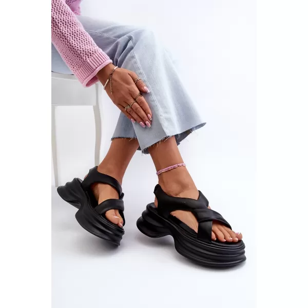  Damensandalen ZAZOO 2743 SCHWARZ 