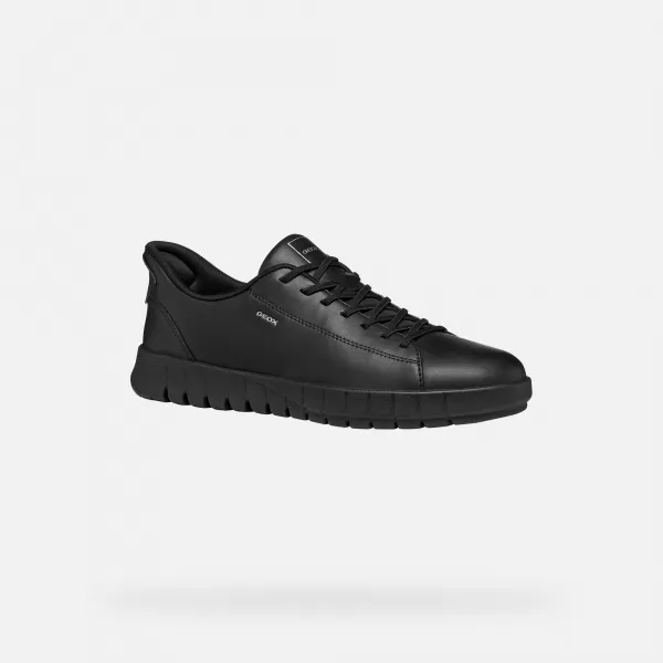  Herren-Sneaker GEOX FLEXTRIDE PLUS G014652 SCHWARZ 