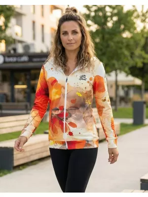 Hochwertiges Damen-Sweatshirt mit Reißverschluss ALTISPORT VOJ/ALW127MI02 ORANGE