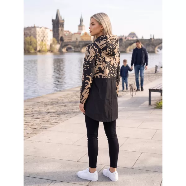  Damenjacke KIXMI ZIANA SCHWARZ/BEIGE 