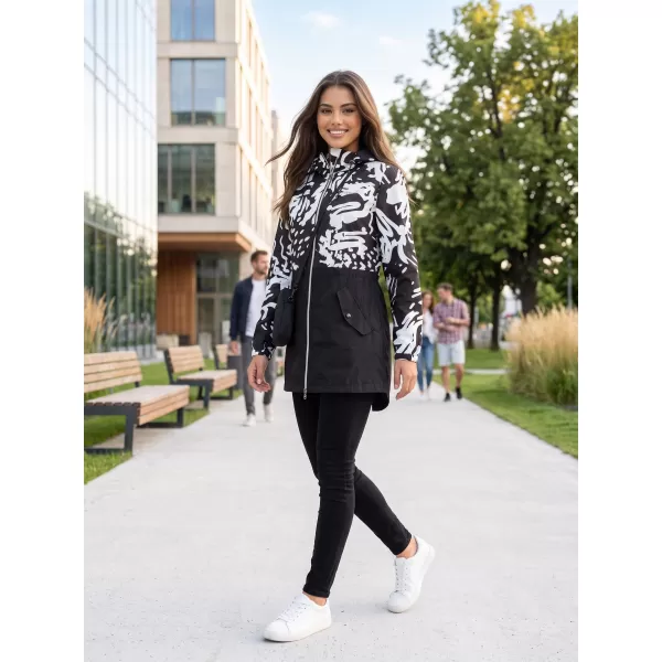  Damenjacke KIXMI ZIANA SCHWARZ/WEIß 