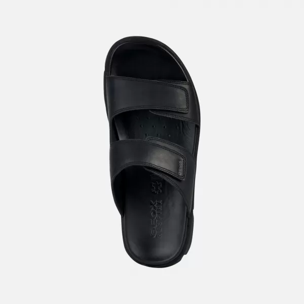  Herrenhausschuhe GEOX XAND 2S G002593 SCHWARZ 