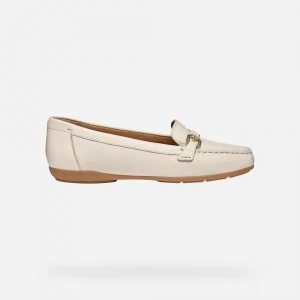  Damenmokassins GEOX ANNYTAH MOC G012825 CREMIG 