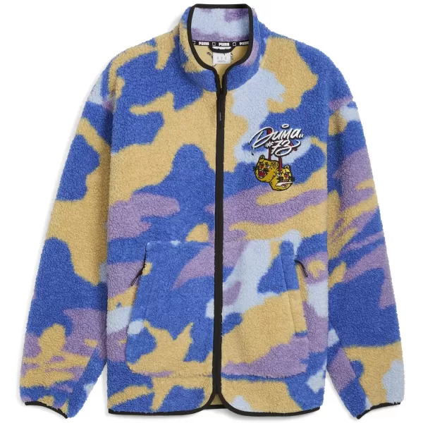  Herrenjacke PUMA DYLAN POLAR FLEECE JACKET 632826-01 LEINWAND/AOP 