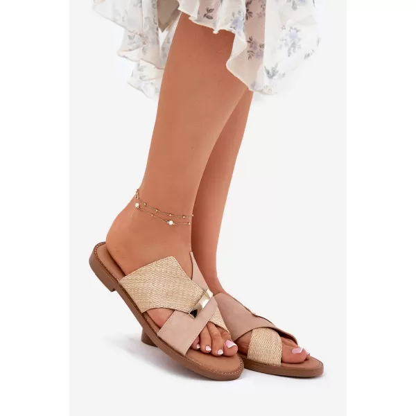  Damenhausschuhe VINCEZA 17385 BEIGE 