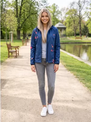 Premium-Softshelljacke für Damen ALTISPORT VOJ/ALW077JACK01 MARINEBLAU/ORANGE