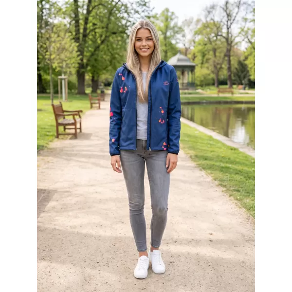  Premium-Softshelljacke für Damen ALTISPORT VOJ/ALW077JACK01 MARINEBLAU/ORANGE 