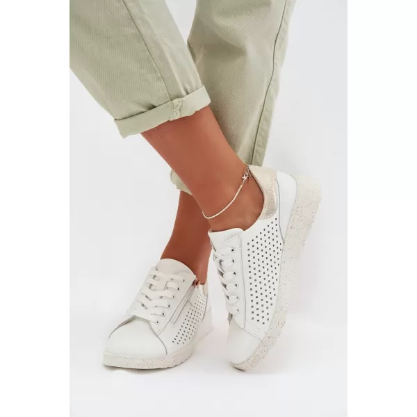  Damen-Sneaker EVENTO KALORINNE WEIß/GOLD 
