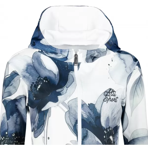  Hochwertiges Damen-Sweatshirt mit Reißverschluss ALTISPORT VOJ/ALW127MI02 SCHWARZ UND WEIß 
