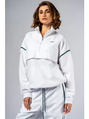 Clubhouse-Sweatshirt mit halbem Reißverschluss CLUB DOR 644 WHITE Nebbia