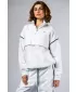 Clubhouse-Sweatshirt mit halbem Reißverschluss CLUB DOR 644 WHITE Nebbia