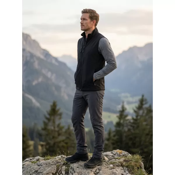 Herren-Softshellweste ALTISPORT NoPrint NP/ALM865 SCHWARZ 