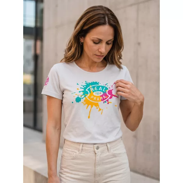 Damen-T-Shirt SAM 73 PROKREPU 009 ŠEDÝ MELÍR GRAUE HIGHLIGHTS 
