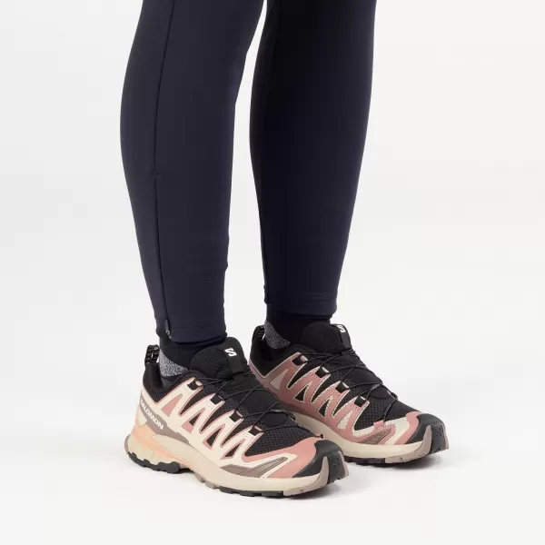  Damenschuhe SALOMON XA PRO 3D V9 W L47882800 SCHWARZ/WURZELHOLZ/MAHAGONI-ROSÉ 