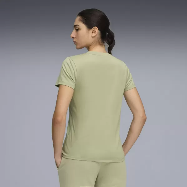 Damen-T-Shirt PUMA W TAD ESSENTIAL CREW TEE 527177-82 LUX-ARMEE 