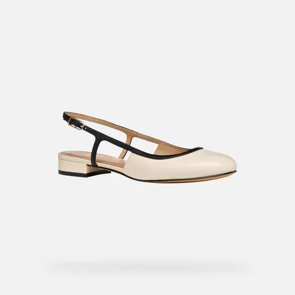  Ballerinas für Damen GEOX VIRNILISA B G012909 CREMIG 
