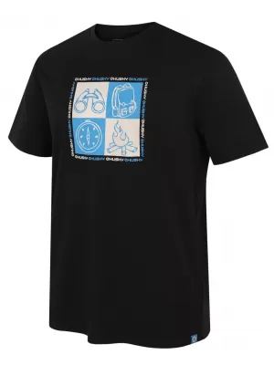 Herren-T-Shirt HUSKY TEE SQUARE M SCHWARZ