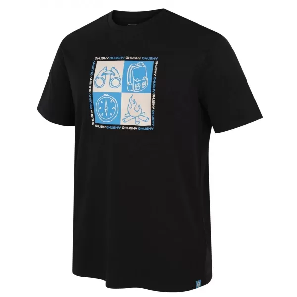  Herren-T-Shirt HUSKY TEE SQUARE M SCHWARZ 