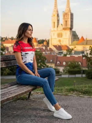 Premium-T-Shirt für Damen ALTISPORT VOJ/ALW036HR/TR01 KROATIEN