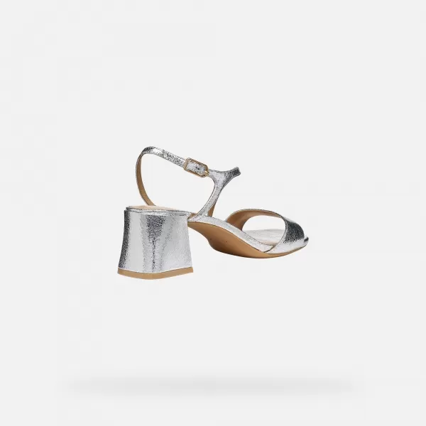  Damensandalen GEOX NEW ERAKLIA 50 T01 G012949 SILBER 