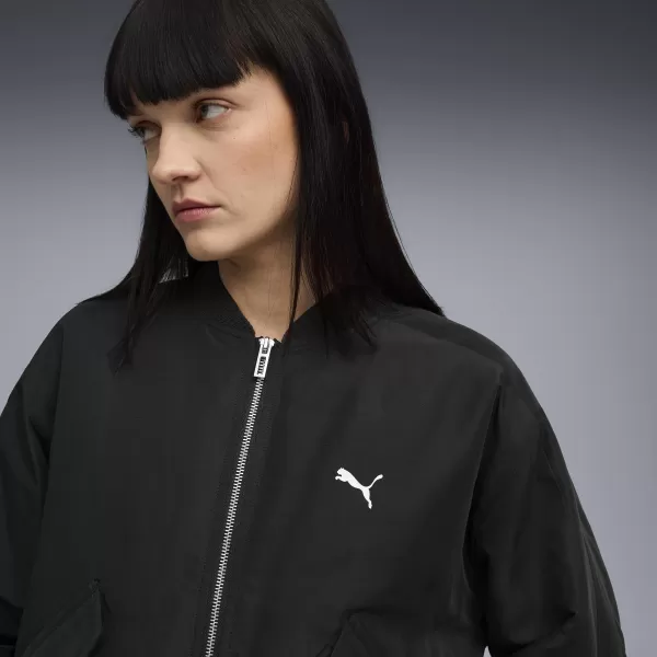  Damenjacke PUMA T7 SATIN BOMBER JACKET 632168-01 PUMA SCHWARZ 