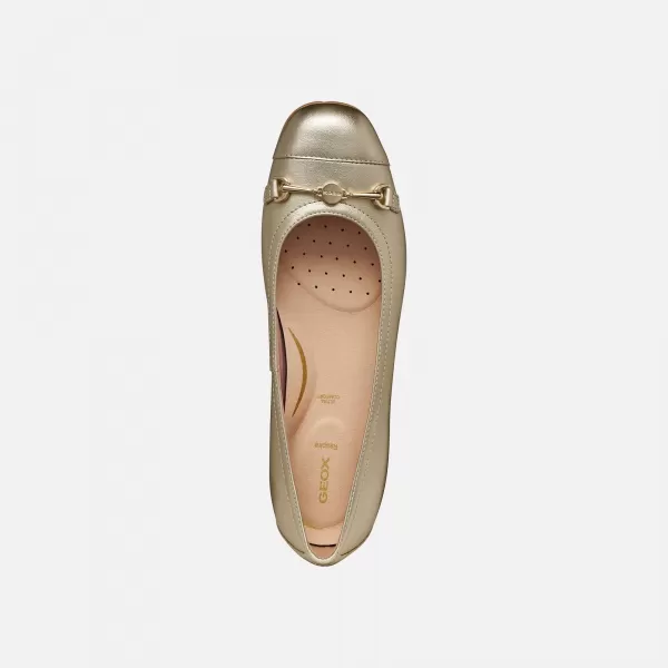  Ballerinas für Damen GEOX ANNYTAH G012969 GOLDEN 