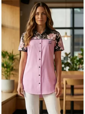 Premium-Shirt für Damen ALTISPORT VOJ/ALW008KOS01 HELLROSA