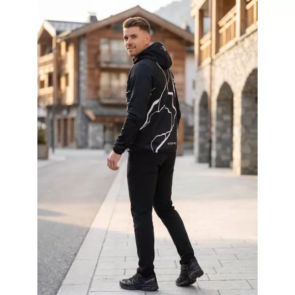  Premium-Softshelljacke für Herren ALTISPORT VOJ/ALM073JACK01 SCHWARZ 