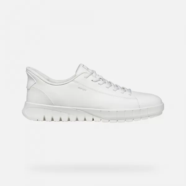  Herren-Sneaker GEOX FLEXTRIDE PLUS FAST IN G014650 WEIß 