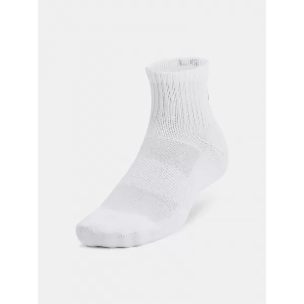  Socken UNDER ARMOUR UNISEX UA TC QTR (3 PÁRY) 1386372-100 WEIß 