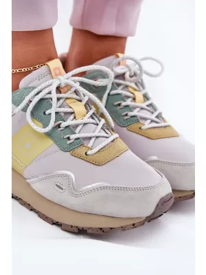 Damenschuhe BIG STAR RR274244 GELB/GRAU Big Star Shoes