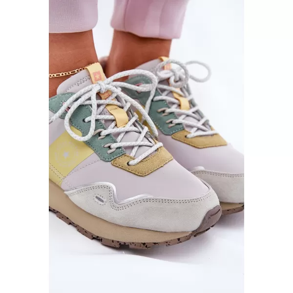  Damenschuhe BIG STAR RR274244 GELB/GRAU Big Star Shoes 