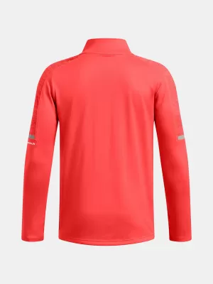 T-Shirt für Jungen UNDER ARMOUR TECH UTILITY 1/4 ZIP 1390029-847 ORANGE