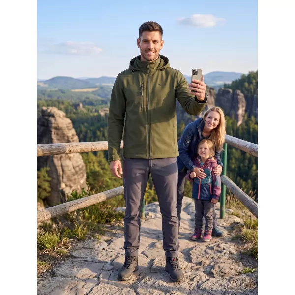  Herren-Softshelljacke ALTISPORT NoPrint NP/ALM845 MILITÄR 