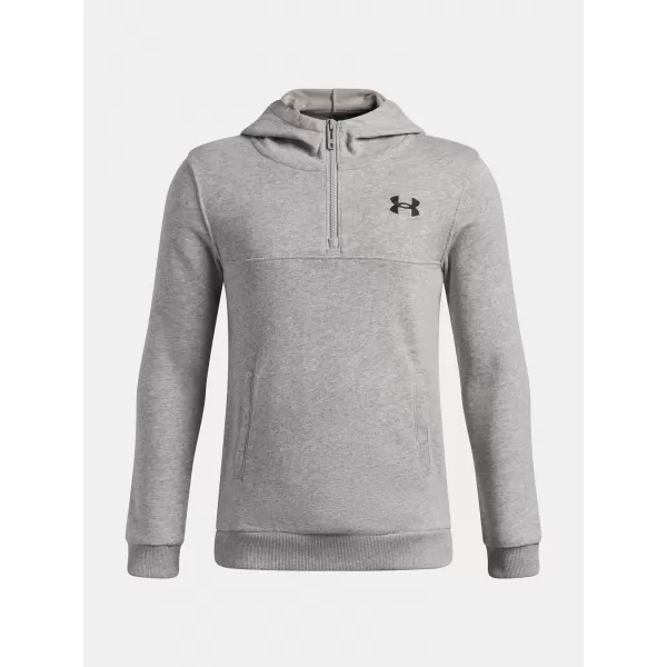  Jungen-Sweatshirt UNDER ARMOUR UA RIVAL LW 1/4 ZIP HOODIE 6009316-011 GRAU 