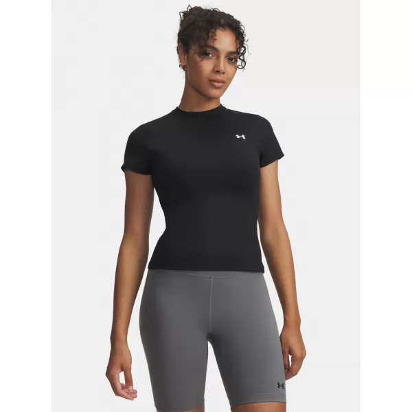  Damen-T-Shirt UNDER ARMOUR MOTION FITTED SS EMEA 6012291-001 SCHWARZ 