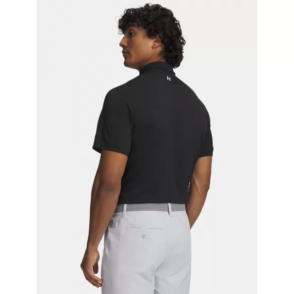  Herren-T-Shirt UNDER ARMOUR T2G PIQUE POLO 6012303-001 SCHWARZ 