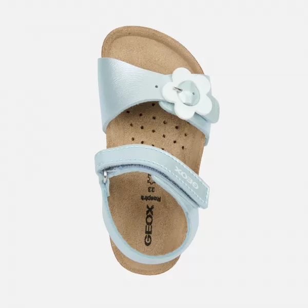  Sandalen für Mädchen GEOX CHALKI B552RD000NFC4070 TÜRKIS 