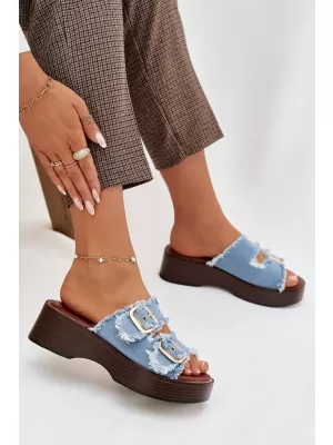 Damenhausschuhe BOTO RENELISSE 41325 HELLBLAU