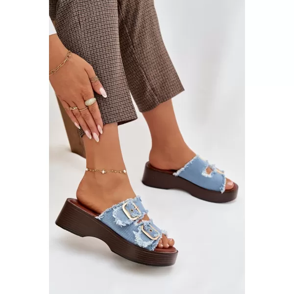  Damenhausschuhe BOTO RENELISSE 41325 HELLBLAU 