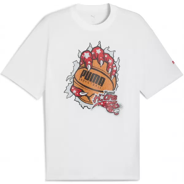  Herren-T-Shirt PUMA HOOPAVERSE TEE 3 632891-01 PUMA WEIß 