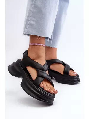 Damensandalen ZAZOO 2743 SCHWARZ