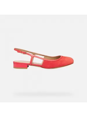 Ballerinas für Damen GEOX VIRNILISA B G012911 ROT