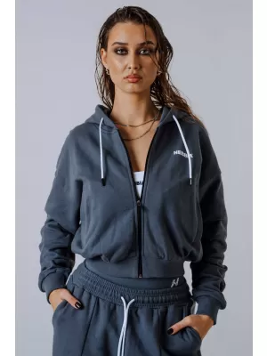Kapuzenpullover mit Reißverschluss POWER 895 GRAU Nebbia
